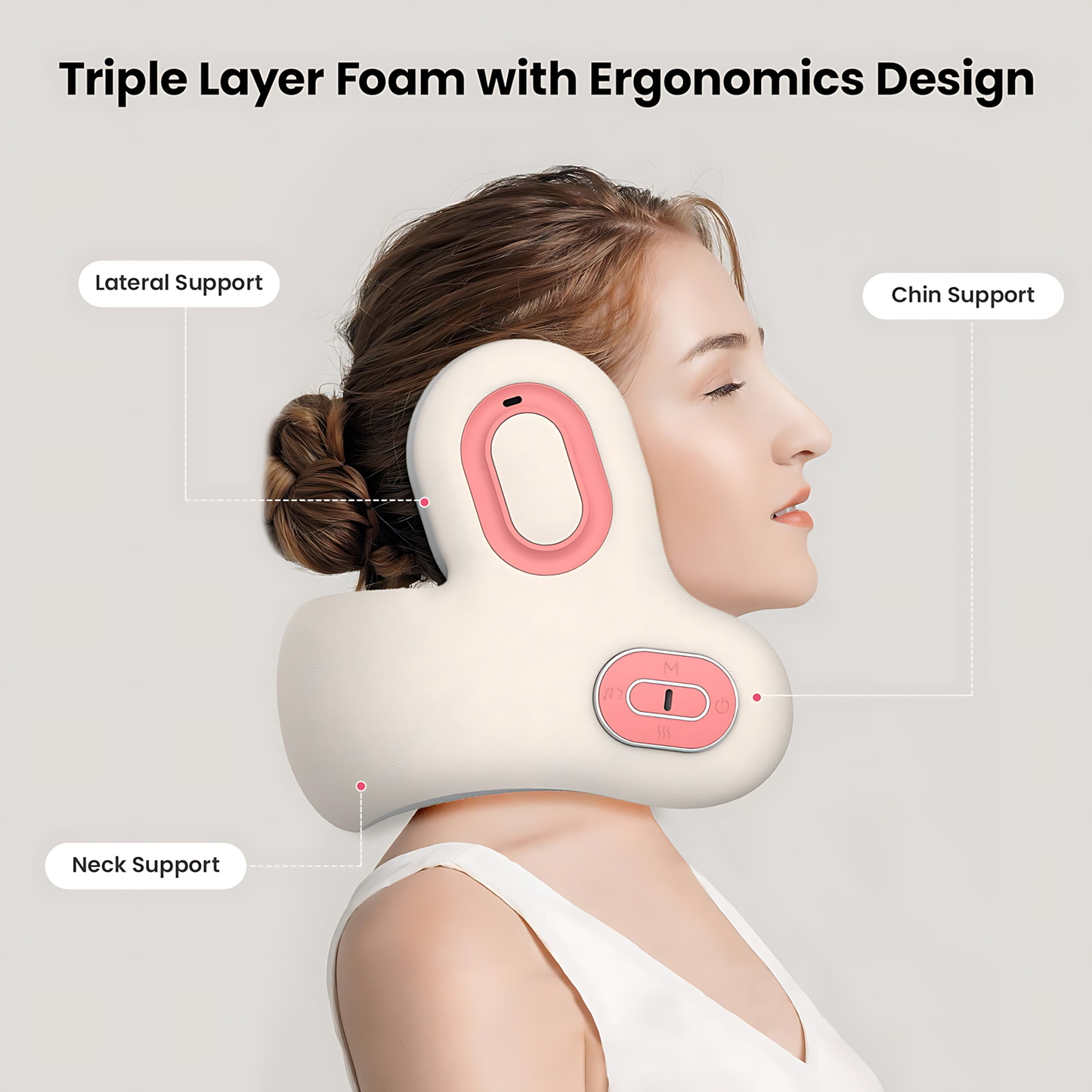 The Bluetooth Noise-Cancelling Neck Massager
